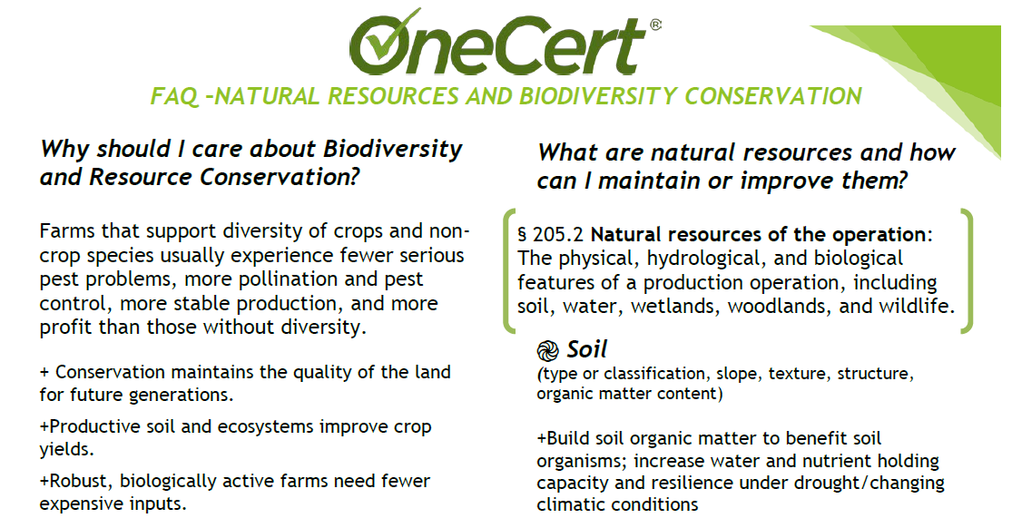 FAQ - Natural Resources and Biodiversity Conservation