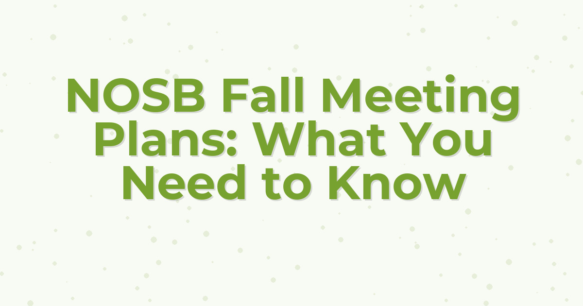 NOSB Fall Meeting Plans: What You Need to Know